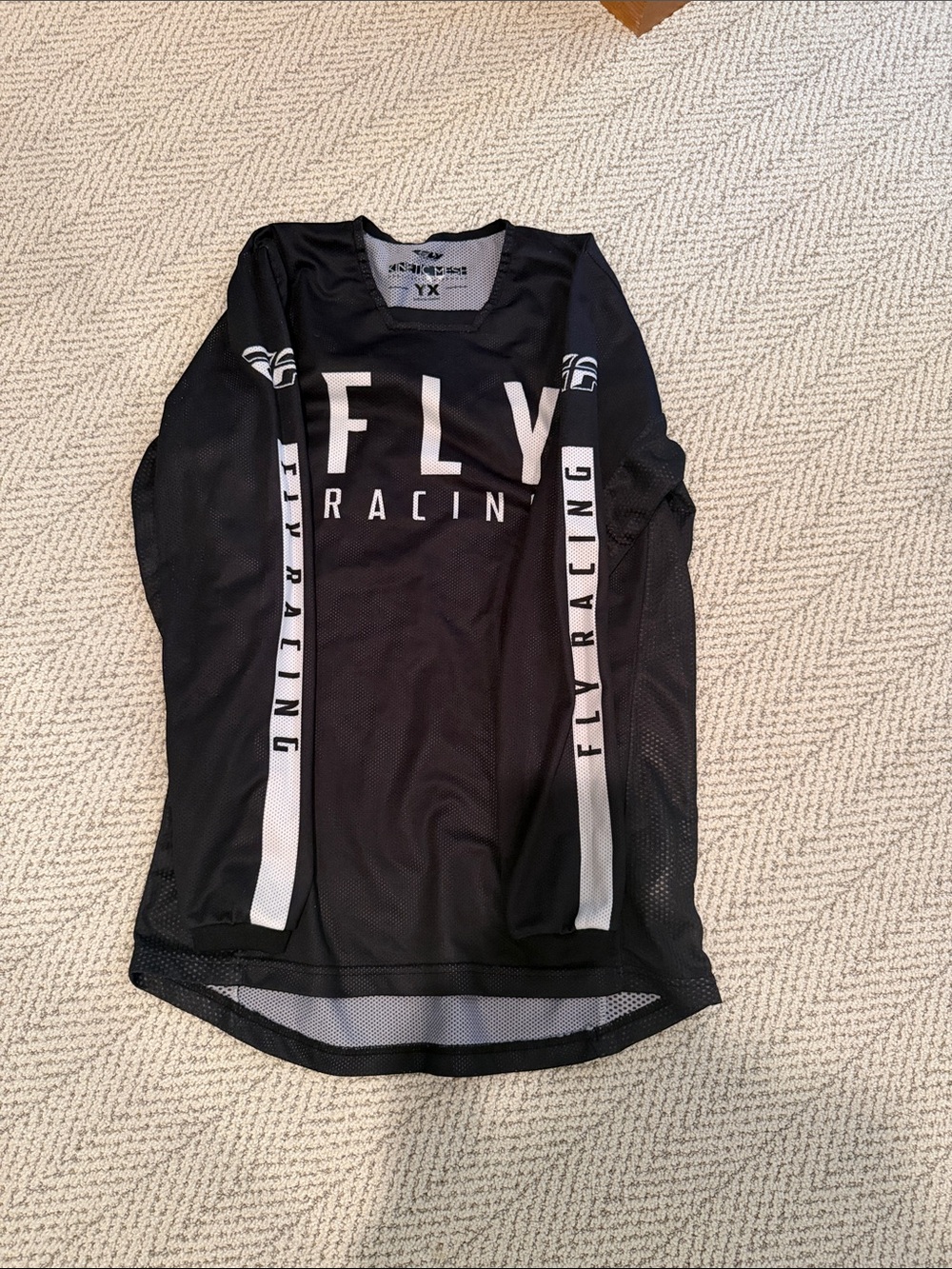 Fly Racing Youth Black Long-Sleeve MX Jersey